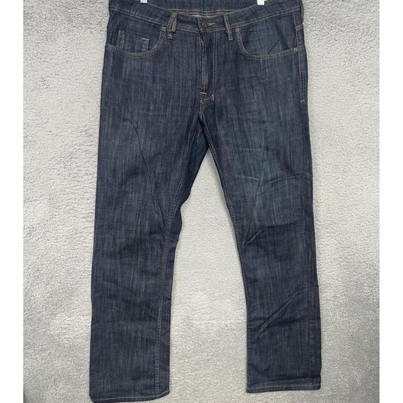 Buffalo David Bitton Driven-X Basic Jeans Mens 34x32 Blue Denim Straight Stretch - Picture 1 of 11